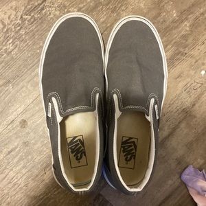gray vans size - men: 7.5 women:9 great condition